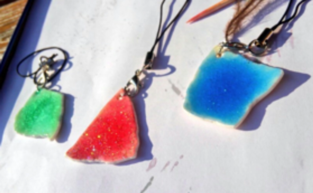 【限定40名様】ダチョウの卵の殻ストラップ＋お礼動画