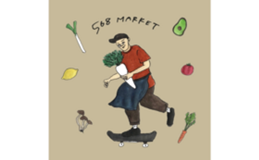 お礼のおてがみと568marketショップステッカー