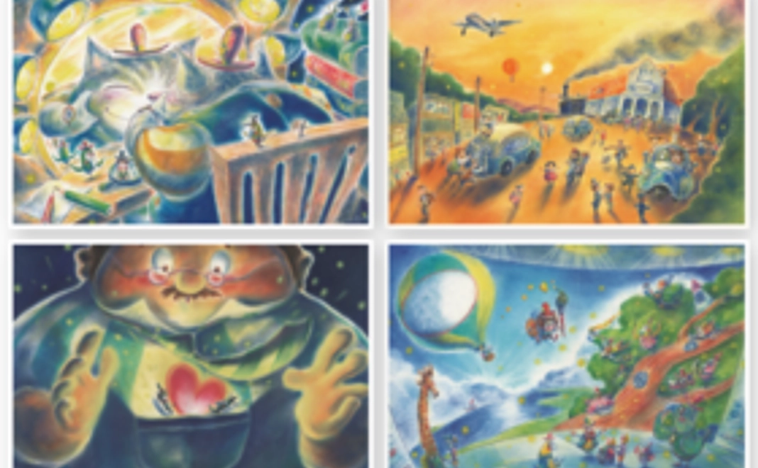 村岡ケンイチのやすらぎの絵シリーズポストカードセット+お礼の手紙