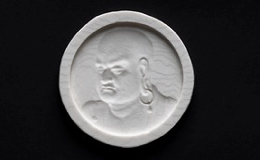 B|石膏型の3Dプリント縮小模型付き(羅漢蔵浮彫 樹脂製)