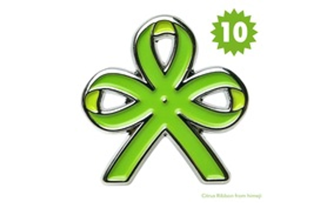 シトラスリボン ピンバッジ 10個