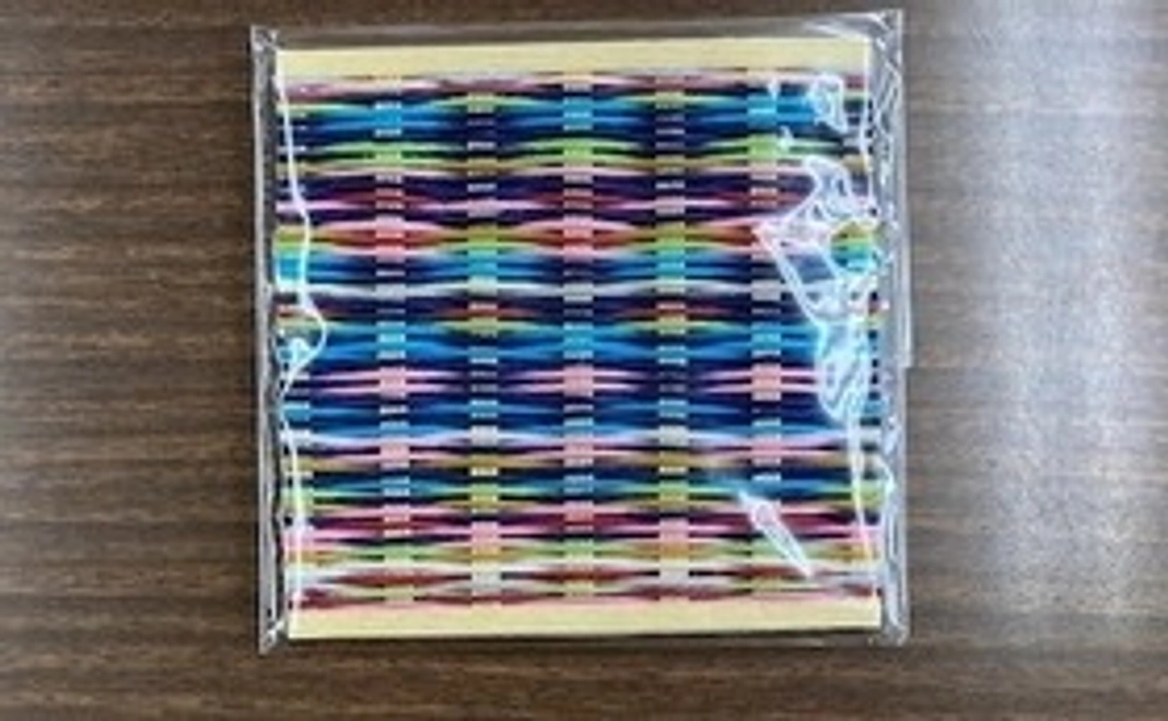 『エコクラフトテープで編んだコースター』　1枚