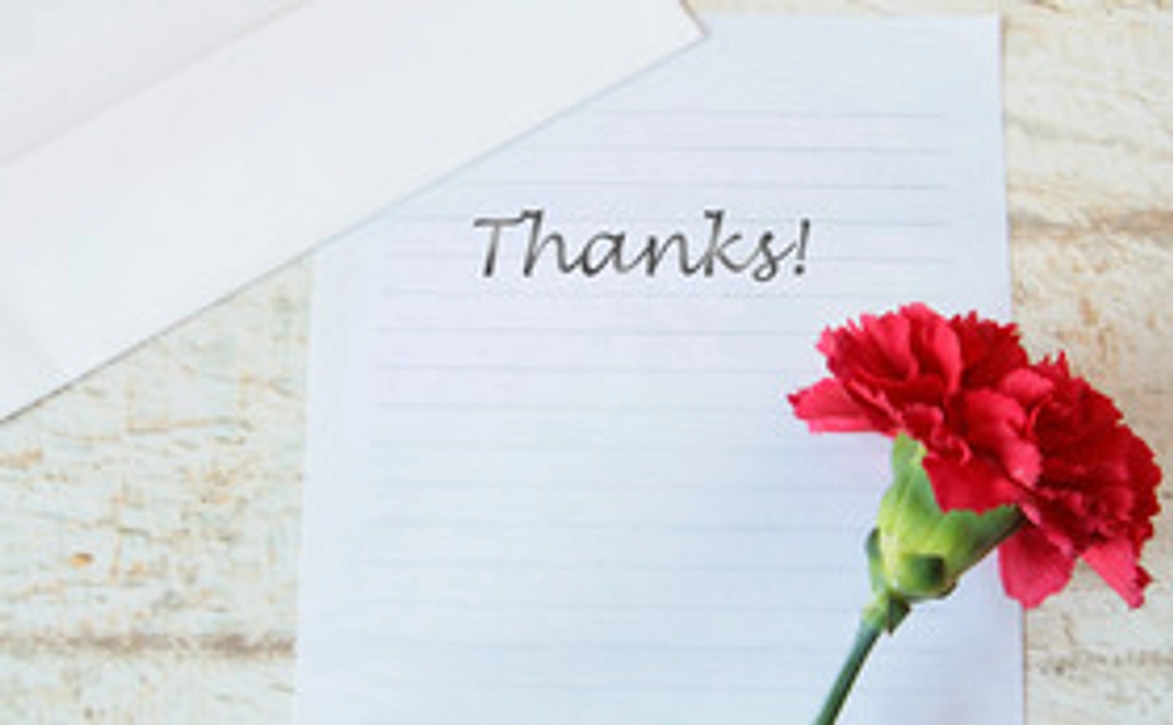 感謝の寄せ書き①