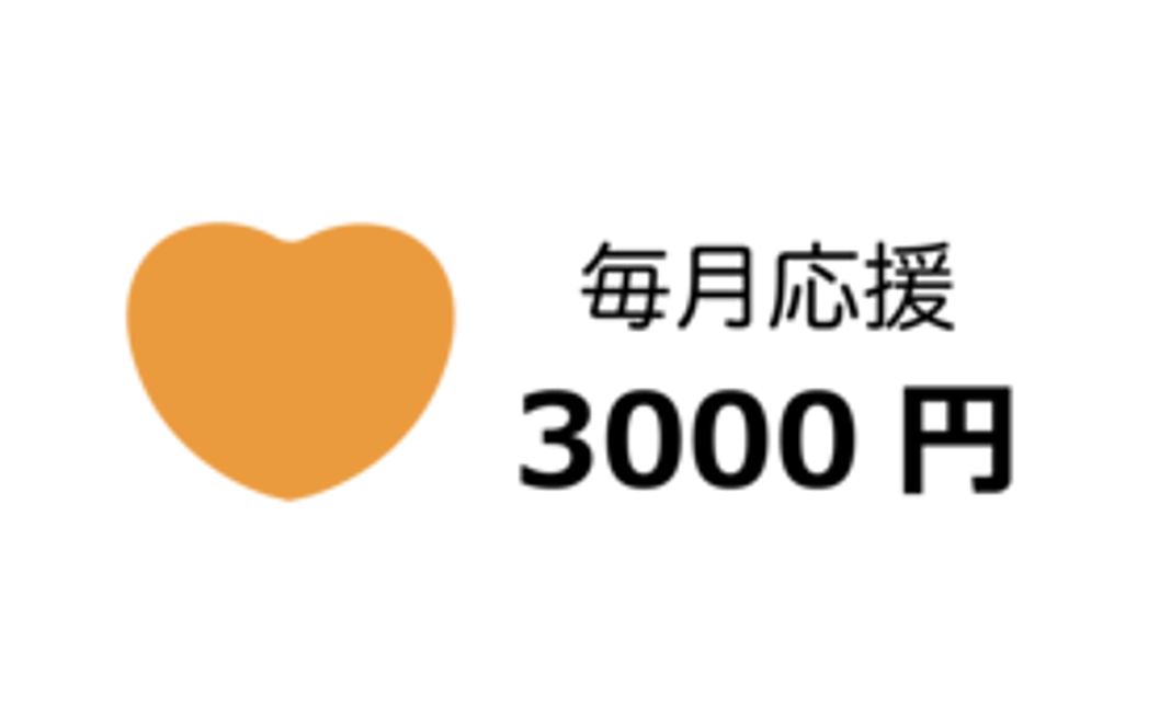 毎月3000円応援コース