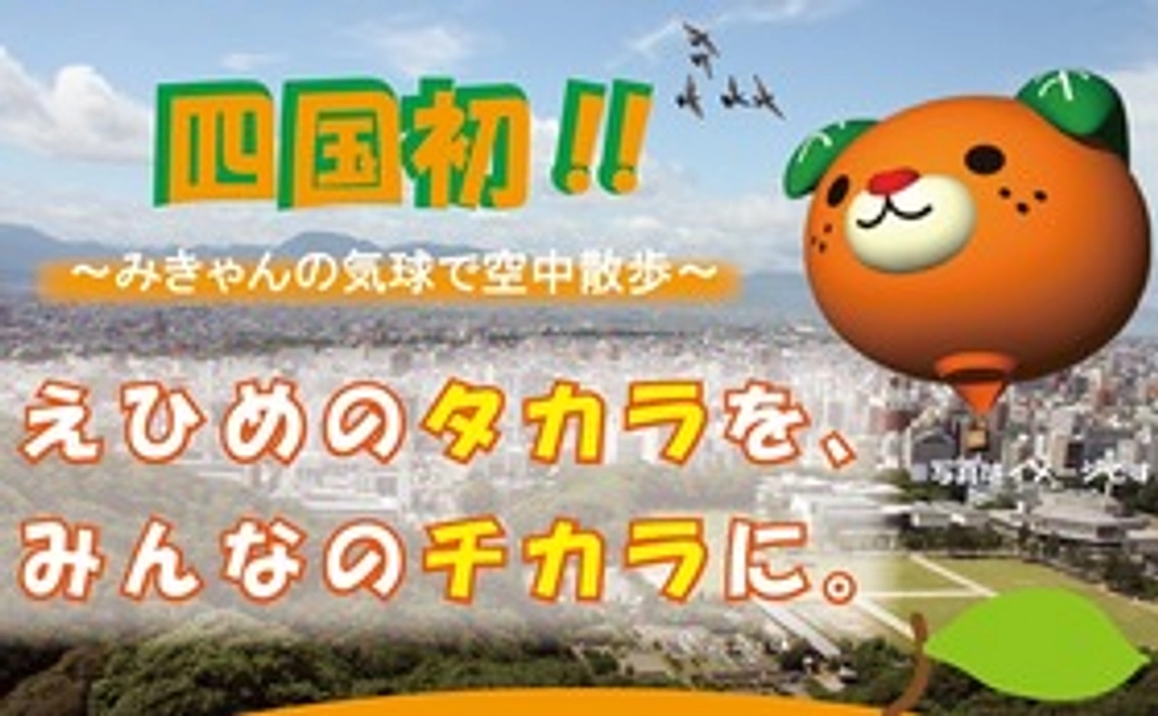 【先行乗車】みきゃん型熱気球運行事業 応援コース(大人)