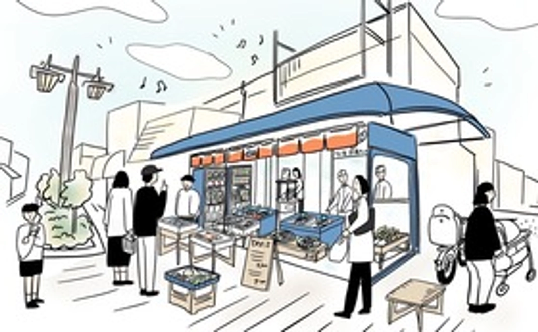 お店の壁に名前が入ります！