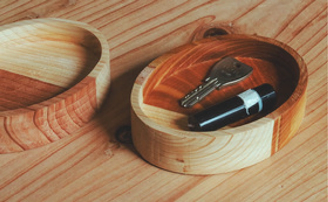 端材でつくった木工品