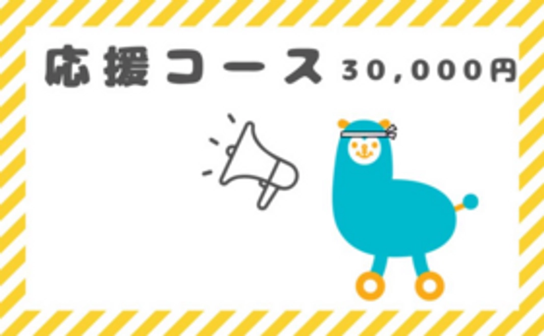 【リピートご支援歓迎！】応援コース：30,000円