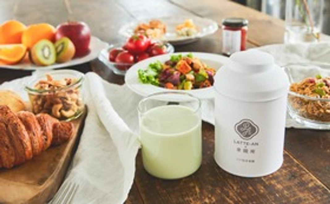 江戸抹茶拿鐵+拿鐵庵オリジナルメッセージカード