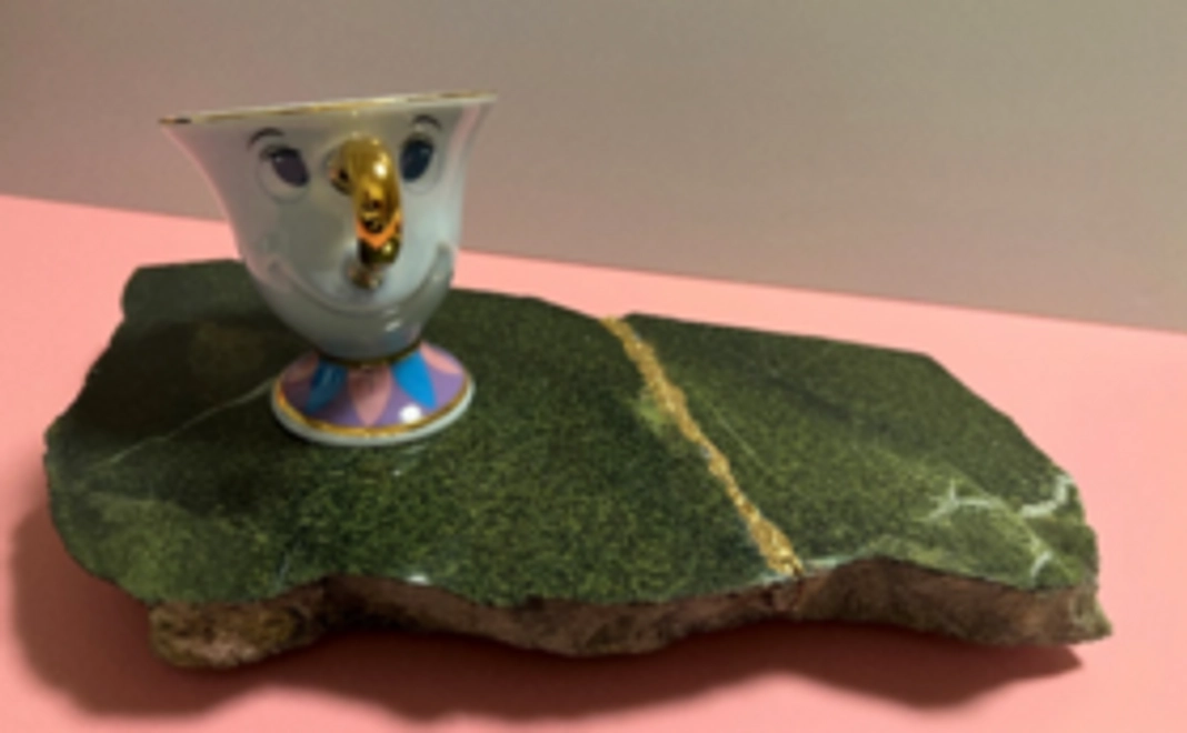 スライスプレート（金継ぎあり）