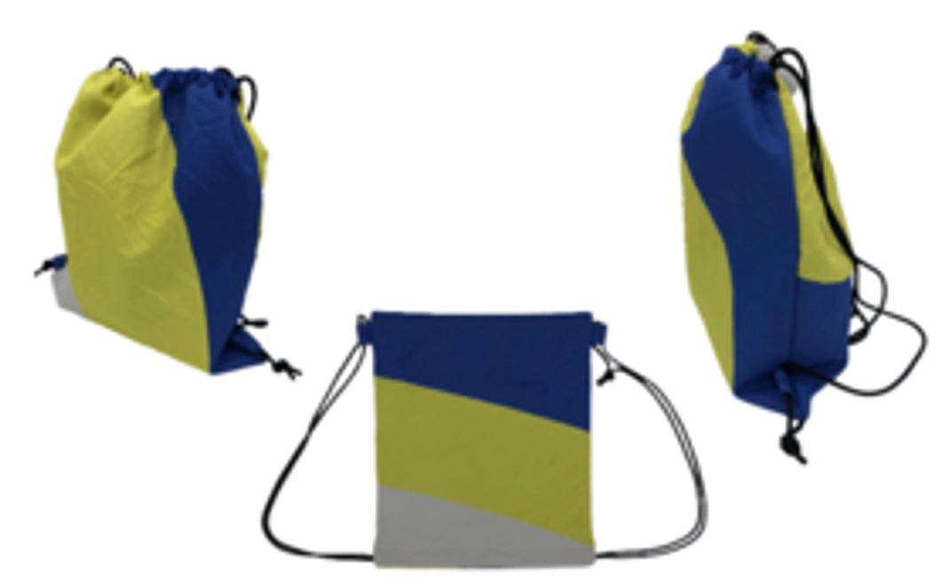 【一点ものデザイン】ビッグフラッグアップサイクル:ナップサック