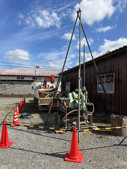 地質調査が始まりました！