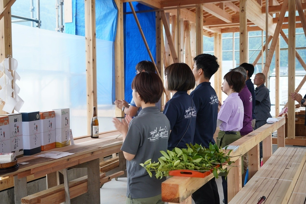 【いまのようす】mûrirの上棟式を行ないました