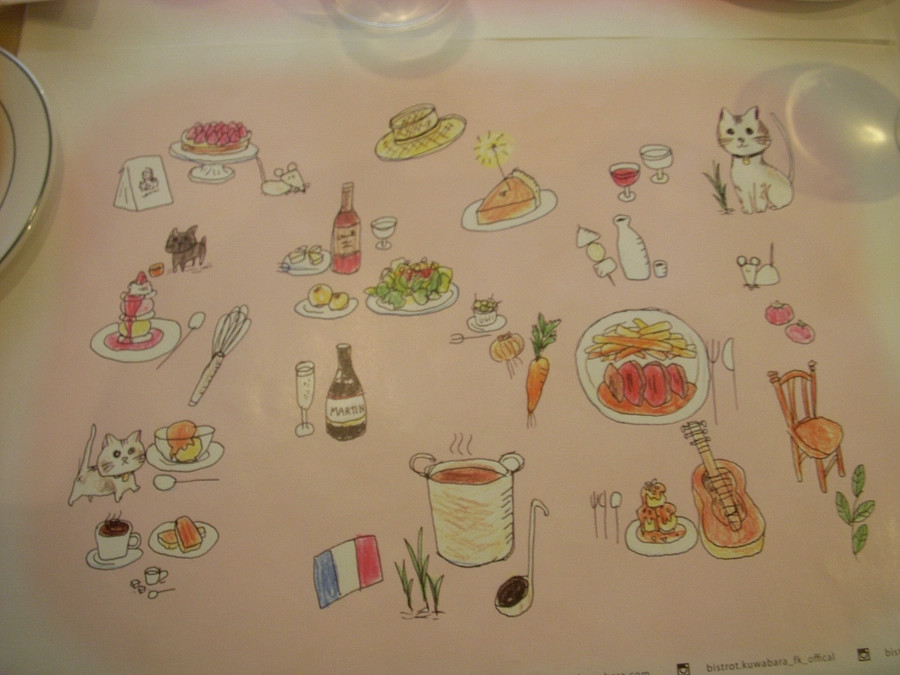 ランチョンマット（敷き紙）を持って帰る