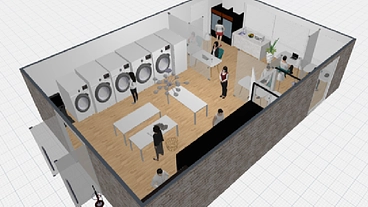 埼玉県の南与野駅周辺で『コインランドリー×飲食×ロッカー』を経営 のトップ画像