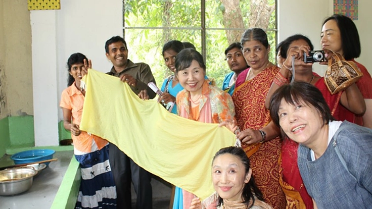 【第２弾】スリランカの孤児、貧困女性の自立支援「染め工房」