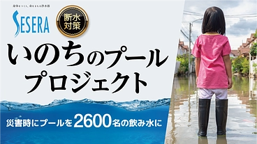 断水対策！プールの水を飲み水に浄化できる浄水器を届けたい！ のトップ画像