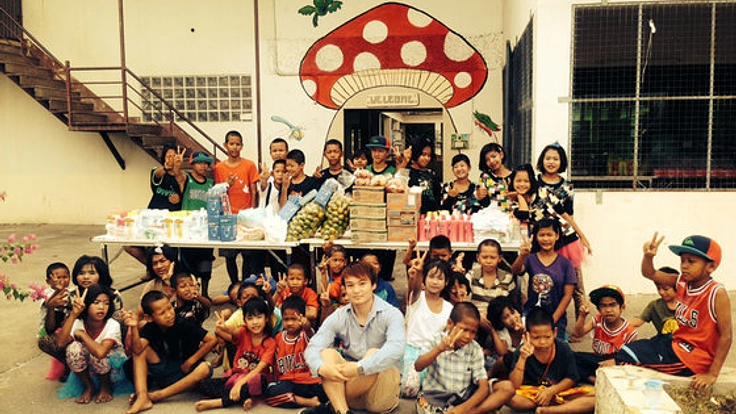 大型浄水装置でタイの孤児養護施設の子供たちにきれいな水を