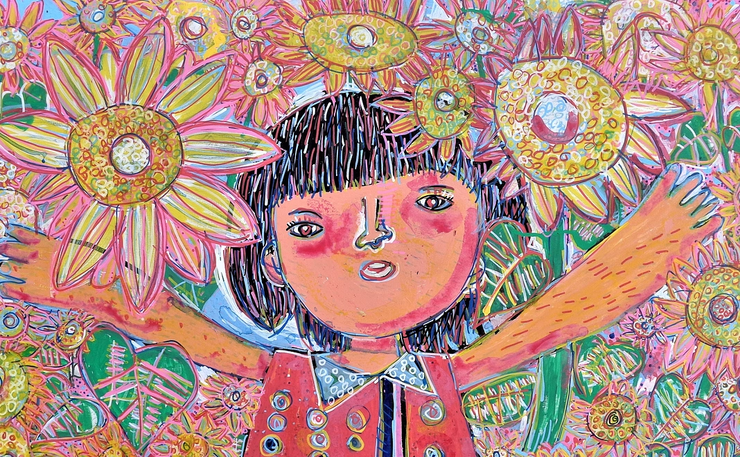 【通常型】感謝の印、利用者さんが描いたイラスト入りクリアファイル1枚