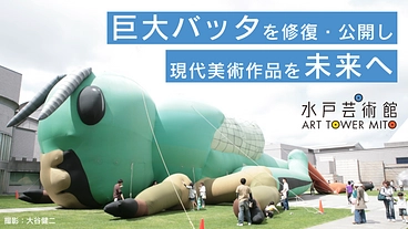水戸芸術館の巨大バッタ、椿昇＋室井尚《飛蝗》の修復・公開へご支援を のトップ画像