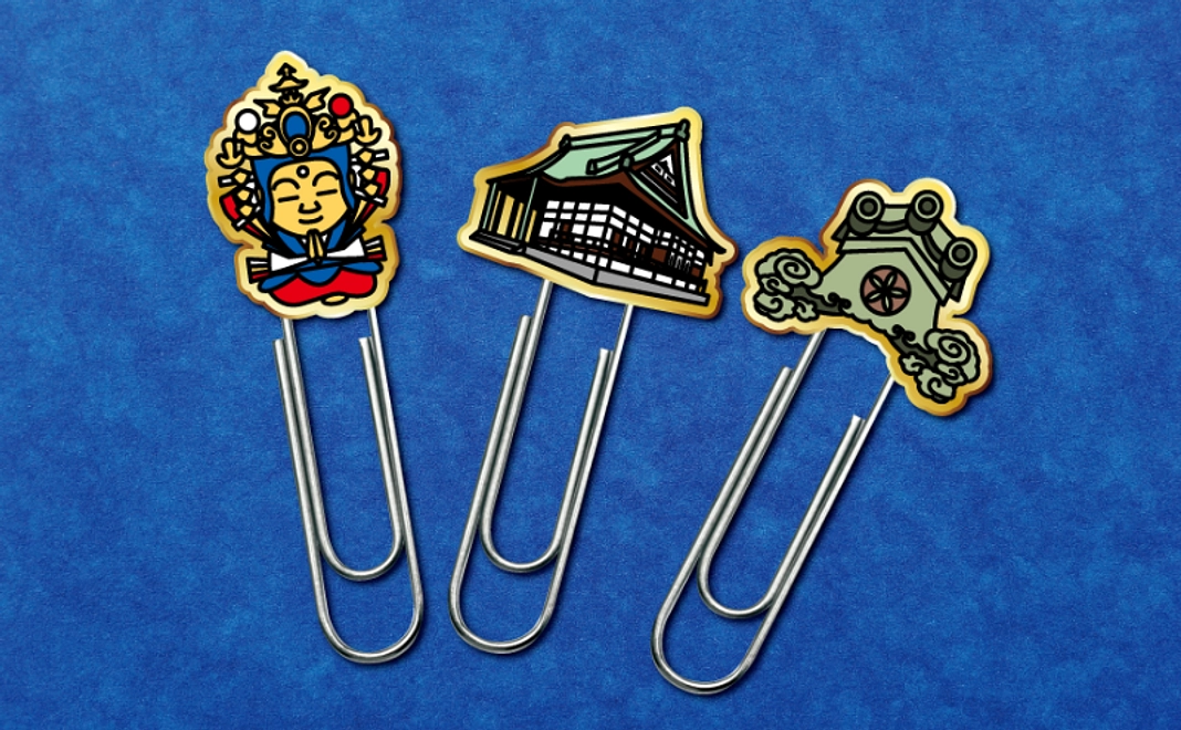 B|本堂大改修特別記念クリップセット