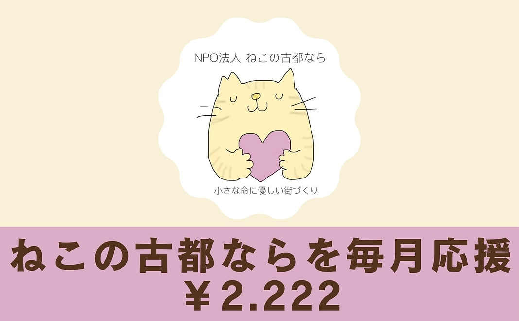 ねこの古都ならを毎月応援プラン