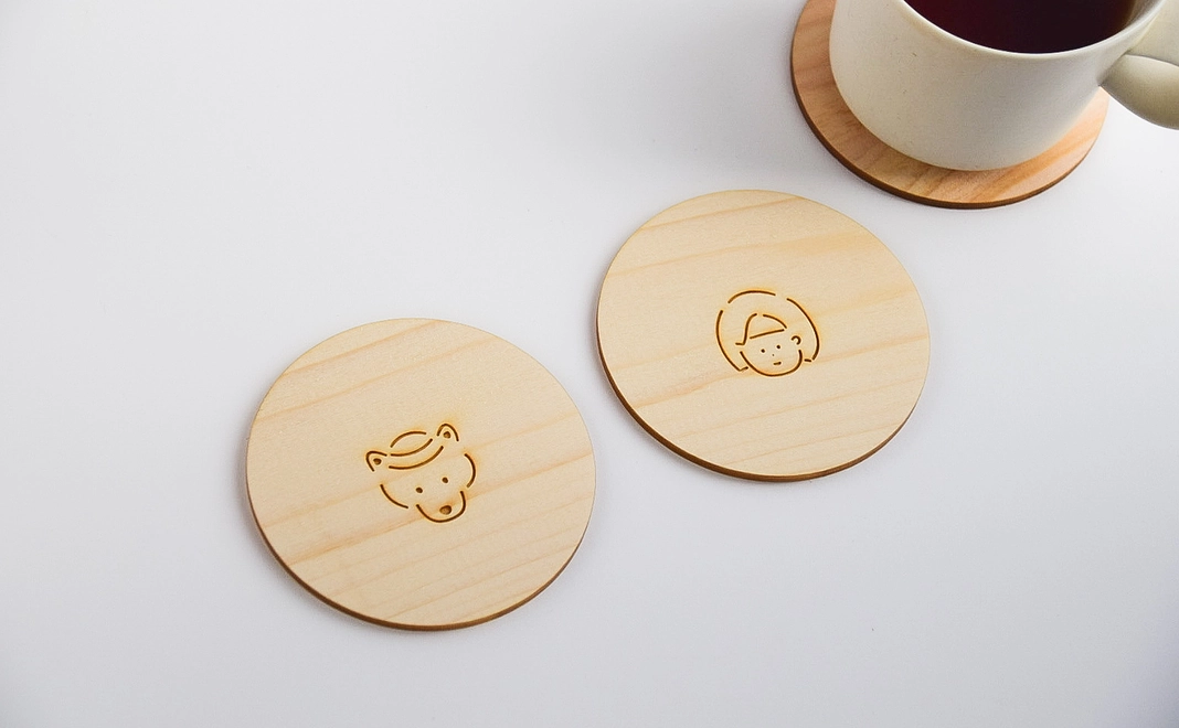 【湖中そう】コースター 晴れフレ限定デザイン 2枚組セット