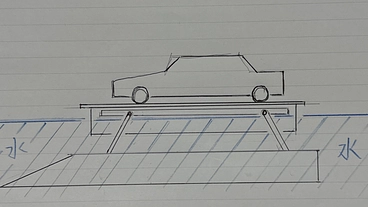 突然の豪雨にも台風でも水没させない電源が要らない駐車場 のトップ画像
