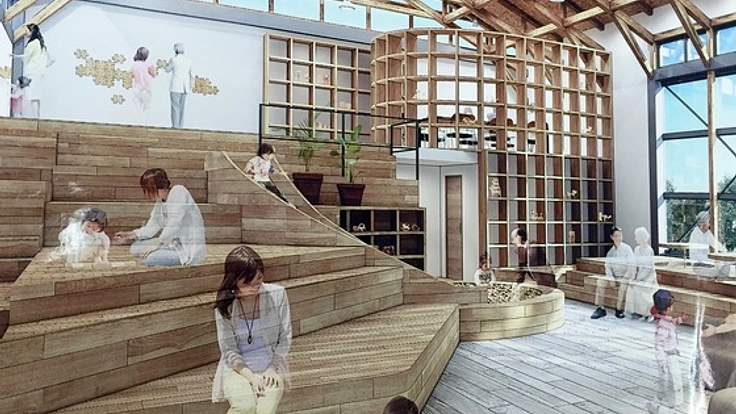 沖縄の地域・福祉・木をつなげる場所に木の滑り台を設置したい!