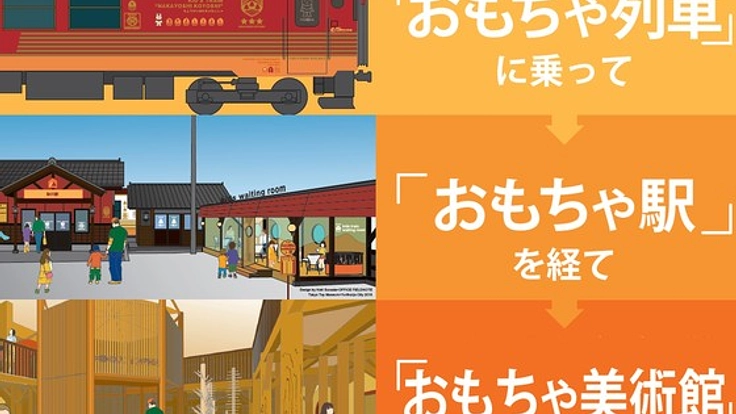 一口駅長募集 おもちゃ美術館へ続く、おもちゃ駅を皆で作ろう！