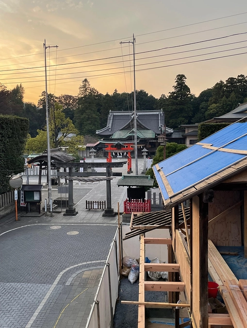 【門前茶屋「箭弓の森」プロジェクトのその後のその②上棟式。】
