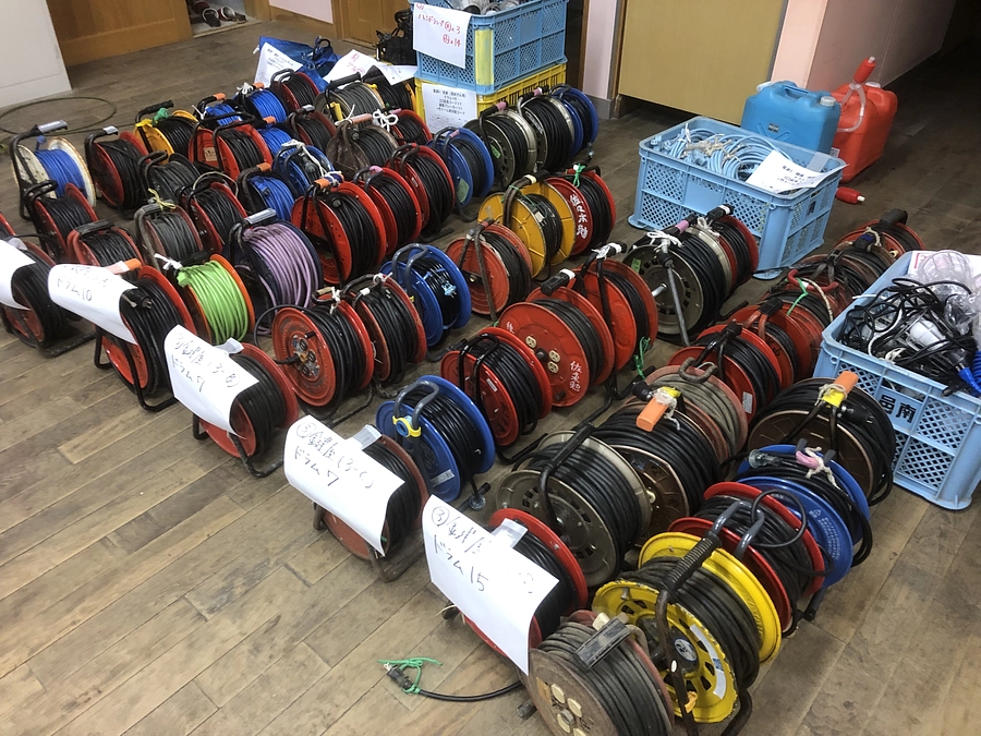 140個の「太鼓リール」