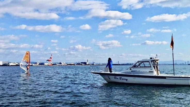 選手の安全を守る、台風21号で失った船を取り戻したい!