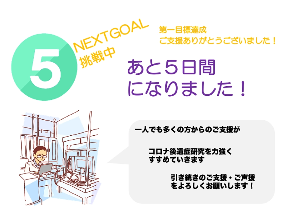 Next ゴールは支援者様数300人が最大の目標です。多くの声を社会に拡げて国にも届けましょう。