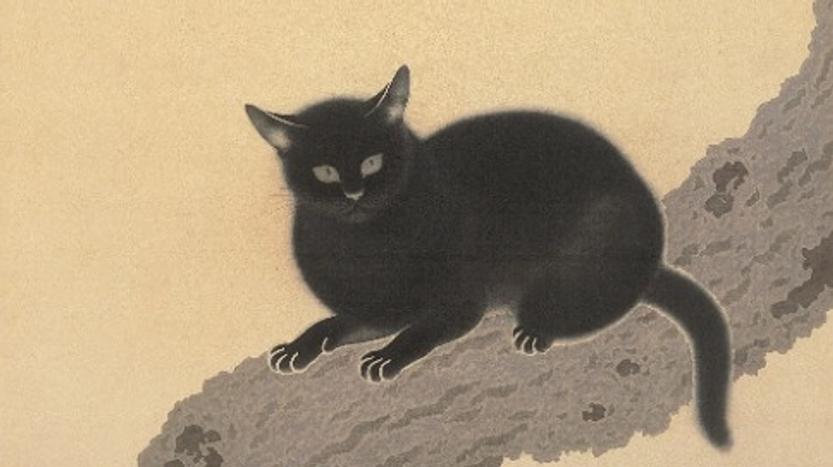 修理経過報告（5）菱田春草「黒き猫」の修理を進めています