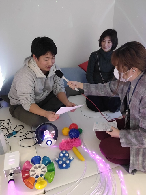 【FMくらしき】スヌーズレン体験会＆はあとふるミニコンサートのお知らせをさせていただきました