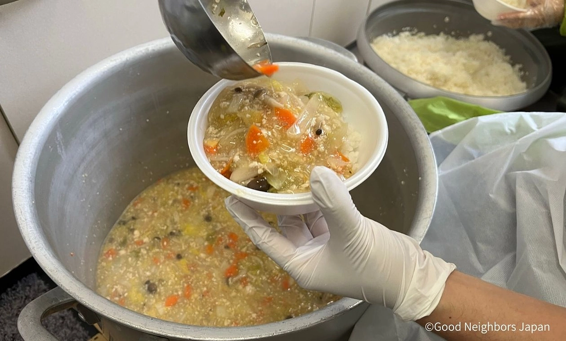 引き続き、輪島市にて炊き出しを行っています（2024年1月14日）