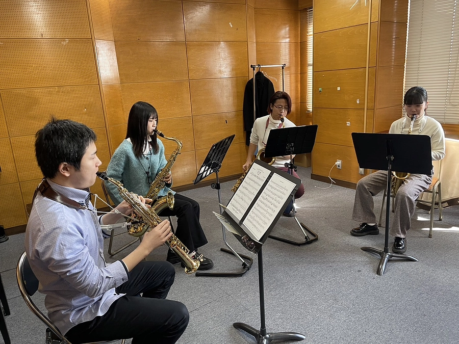 四重奏練習中です！