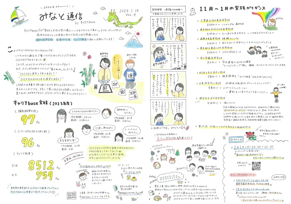 【みなと通信】第9号！久しぶりの4コマ漫画✎