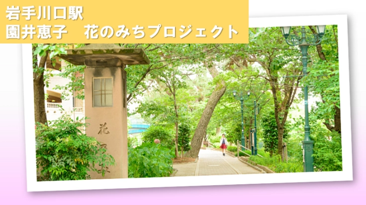 宝塚スター園井恵子。その故郷・岩手川口駅に「花のみち」を！