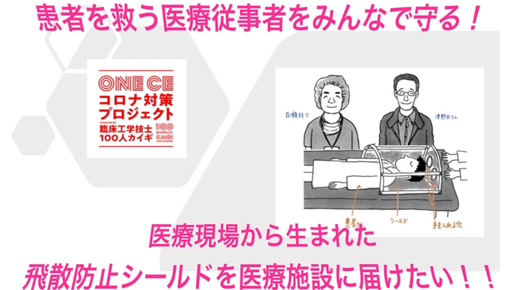 医療現場から生まれた飛散防止シールドを医療施設へ届けたい