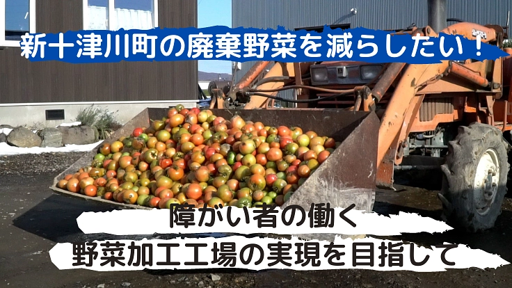 廃棄野菜を減らしたい！障がい者の働く野菜加工工場の実現を目指して。