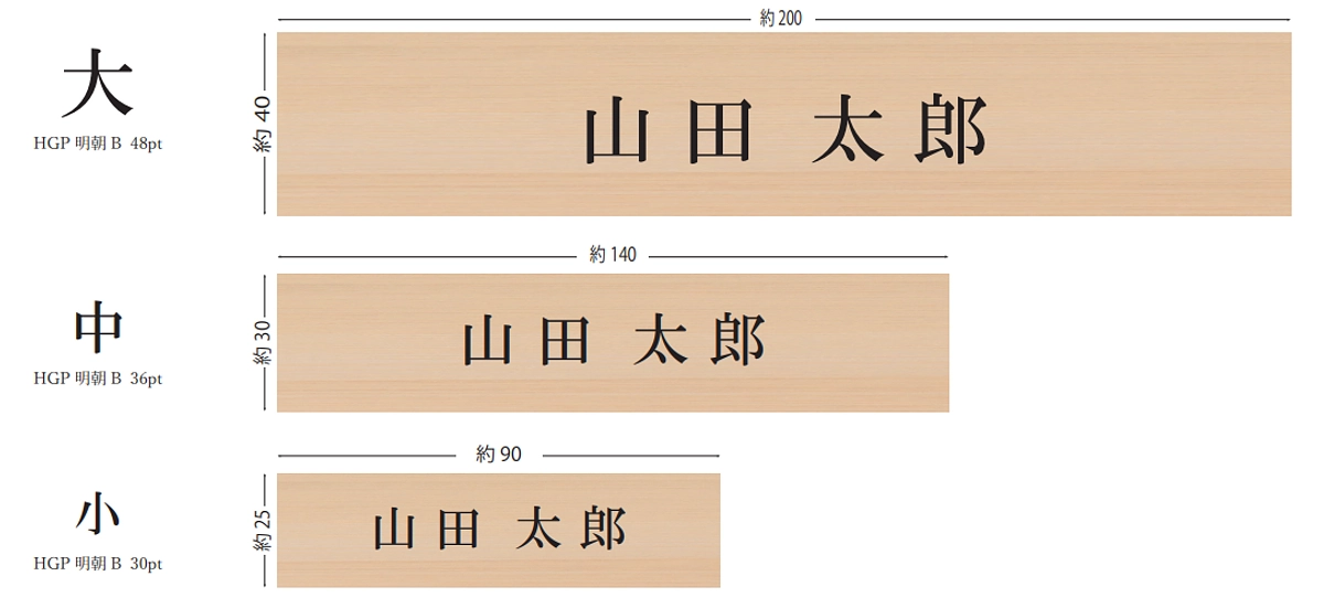 寄付者銘板のサイズ変更／新サンプルイメージのお知らせ