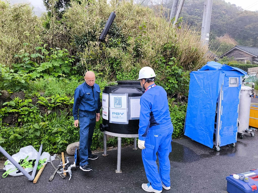 \ 飲料可能！/  浄水器を珠洲市大谷地区へ移設しました。
