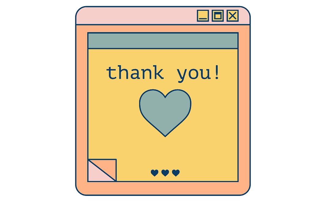 感謝のメール②