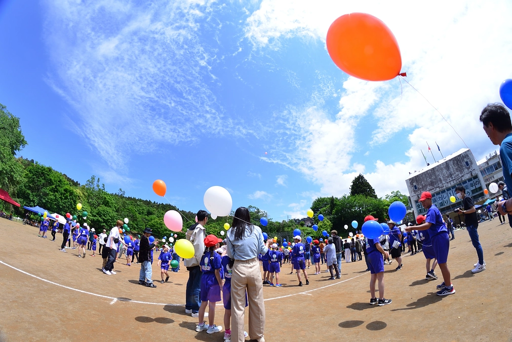 150周年記念わかしお大運動会（風船飛ばし編）