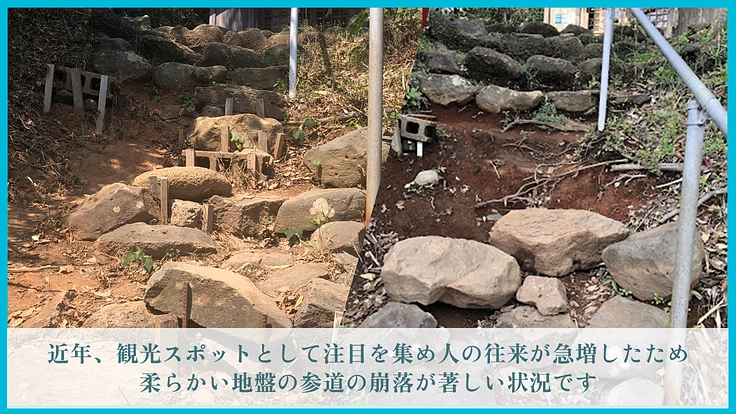 長崎県壱岐島の海に浮かぶ神域・小島神社|参道崩落の危機にご支援を 3枚目