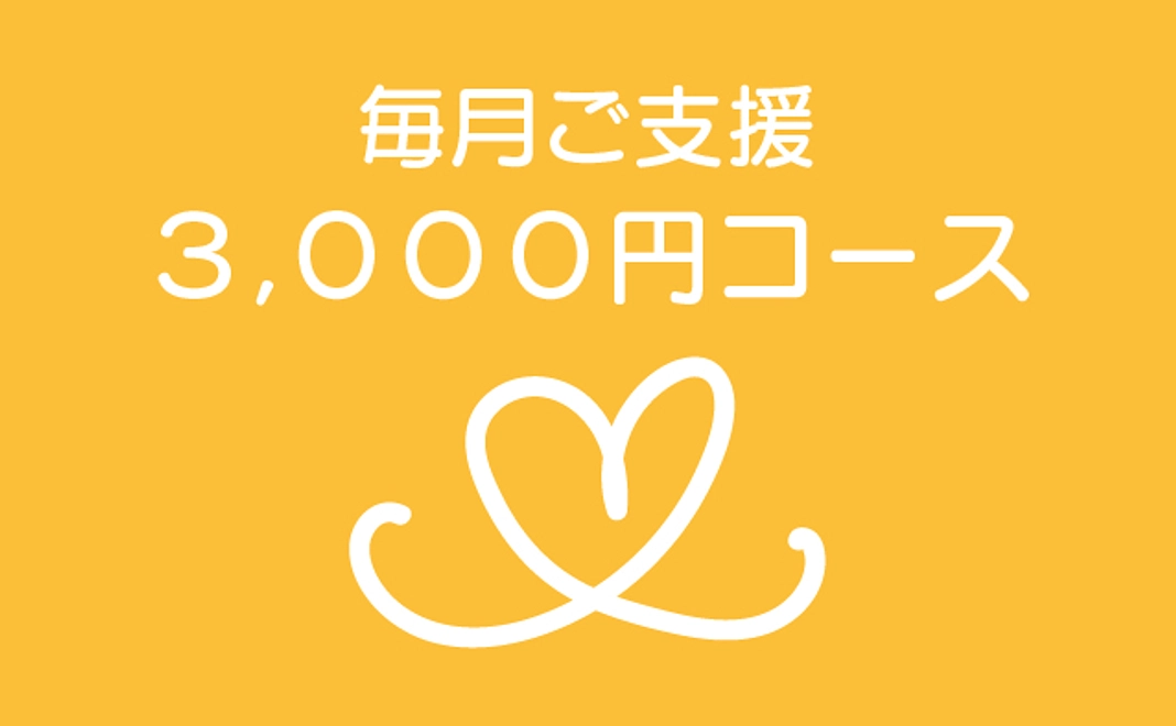 毎月ご支援3000円コース