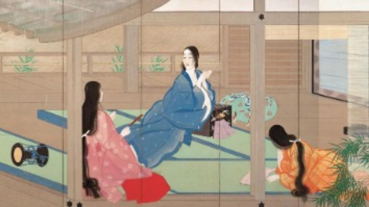 修理経過報告（７）松岡映丘「室君」の修理を開始しました