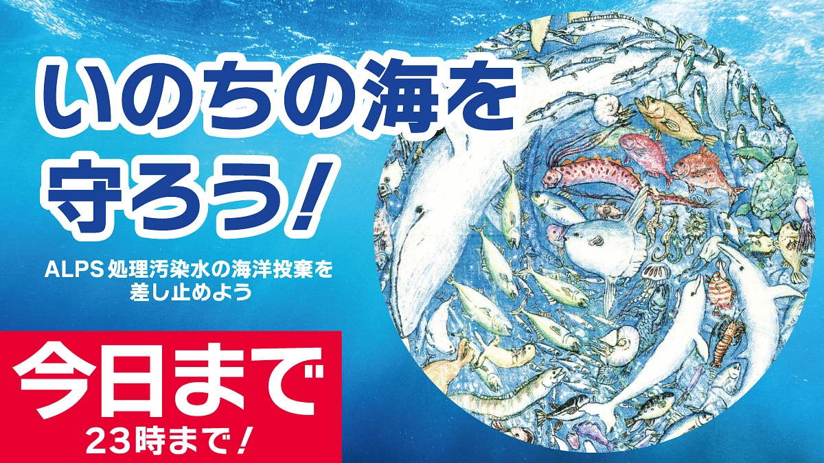 クラファン期間は7月18日23時まで／いのちの海を守ろう！ステッカーデザイン